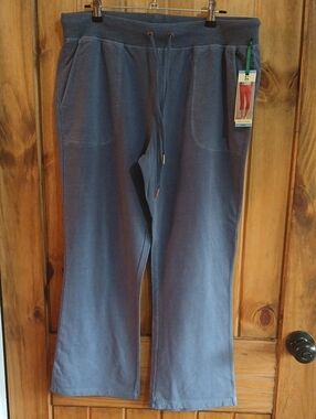 GreenTea Womens Slate Blue Capri Jogger Pant - Large
